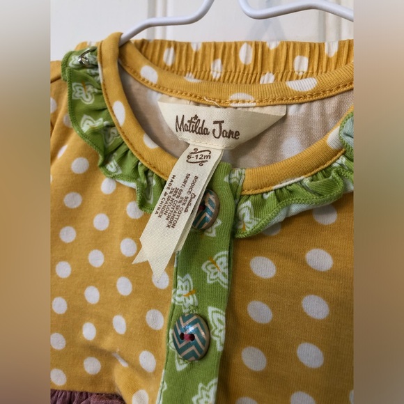 Matilda Jane Baby Girl Size 6-12 Months Dress with bloomers - Picture 3 of 3